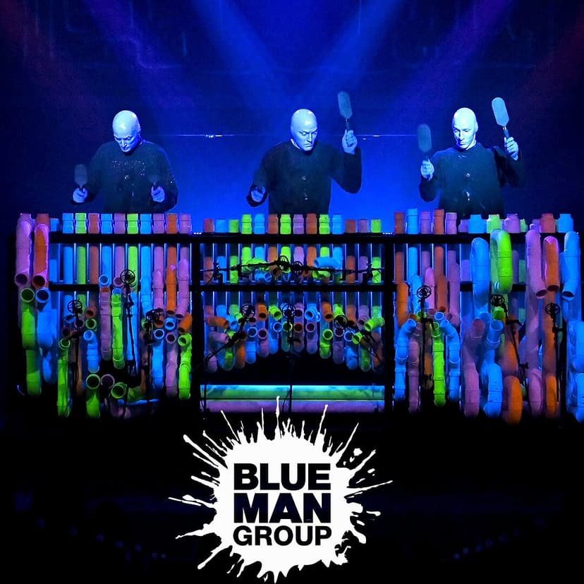 Blue Man Group in Las Vegas — The cobalt-painted percussion and multimedia trio at Luxor — Vegas's longest-running non-Cirque residency, since 2000